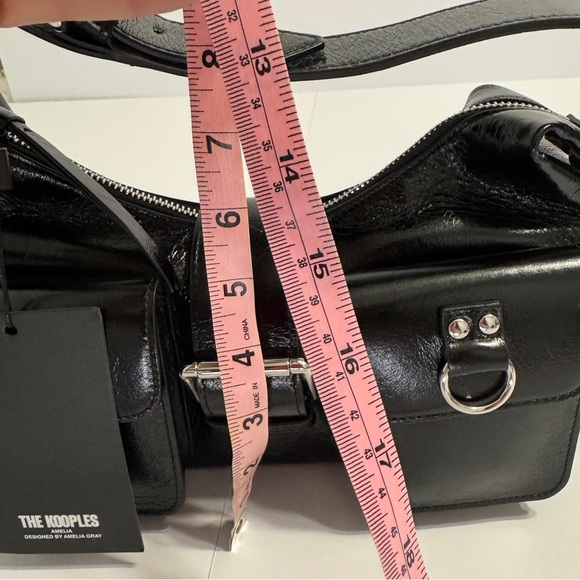 The Kooples Amelia Bag Designed by Amelia Gray Black Patent Leather Md in Italy - Picture 15 of 16
